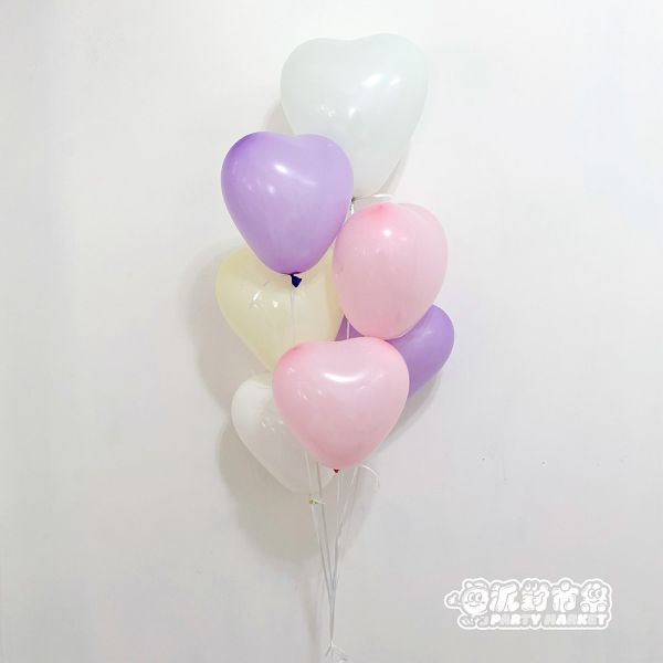 【空飄】馬卡龍愛心氣球串 空飄氣球,生日氣球,生日佈置,氣球佈置,氦氣氣球,求婚佈置,告白氣球,婚禮佈置,週歲佈置,性別派對