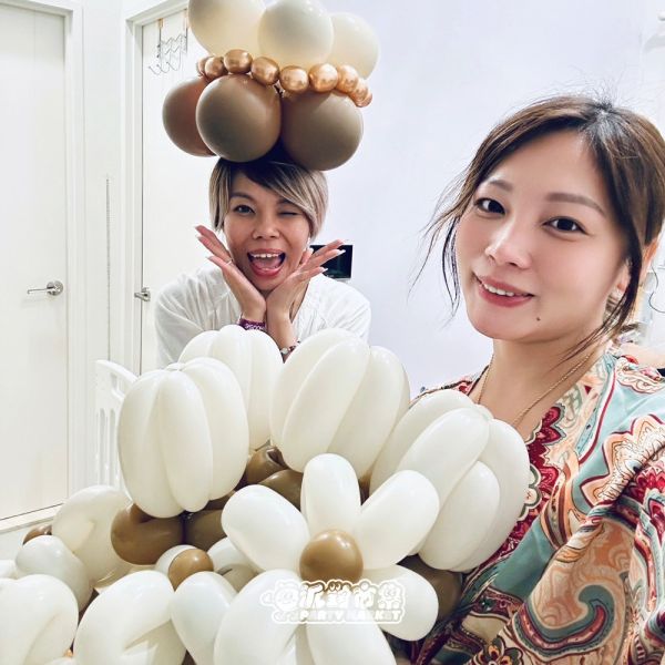 森林款韓系氣球花束組（6朵氣球花束＋蛋糕） 氣球花束,韓國氣球,韓式氣球,生日氣球,生日花束,氣球蛋糕帽,蛋糕帽,造型氣球
