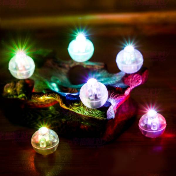 閃亮Led七彩氣球燈1顆(附電池) 氣球燈
