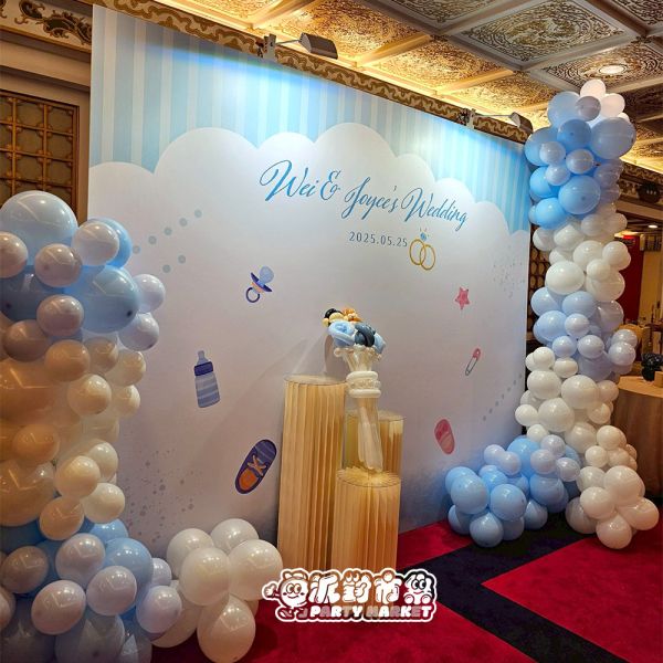 【專人佈置】水藍寶貝婚宴組 婚禮氣球佈置,婚禮佈置推薦,婚禮氣球拱門,婚禮氣球佈置diy,小資婚禮佈置,台北婚禮佈置,婚禮氣球台北,婚宴佈置,婚禮布置價格