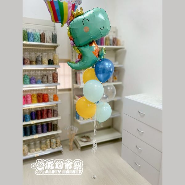 【空飄】童趣恐龍氣球串 生日佈置,生日氣球,空飄氣球,台北氣球,求婚佈置,畢業氣球,告白氣球,氣球佈置,活動佈置,新北氣球