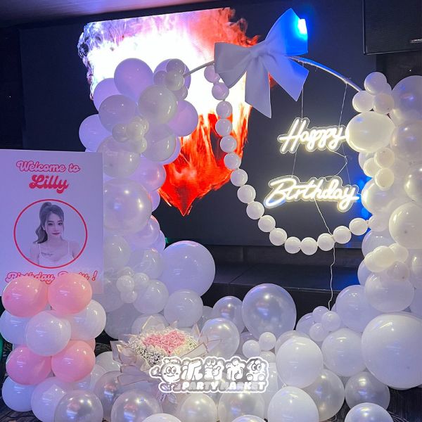 【專人佈置】閃耀圓環生日氣球佈置 台北佈置,飯店佈置,氣球佈置,生日佈置,告白佈置,求婚氣球推薦,求婚佈置氣球,告白派對氣球,台北氣球派對佈置,台北節慶氣球佈置