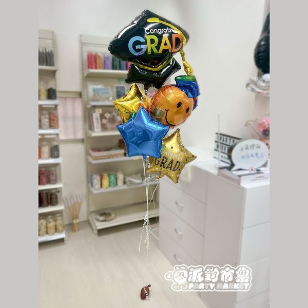 【空飄】畢業鋁膜球串 生日佈置,生日氣球,空飄氣球,台北氣球,求婚佈置,畢業氣球,告白氣球,氣球佈置,活動佈置,新北氣球