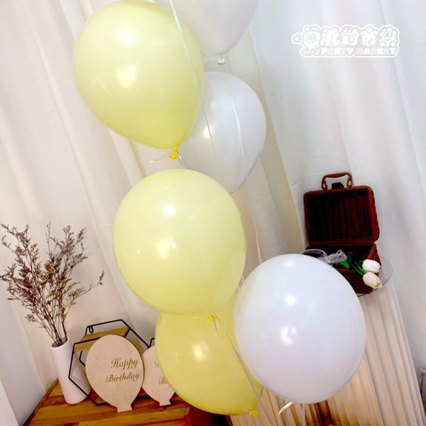 【空飄】溫暖奶油乳膠氣球串 空飄氣球,生日氣球,生日佈置,氣球佈置,氦氣氣球,求婚佈置,告白氣球,婚禮佈置,週歲佈置,性別派對