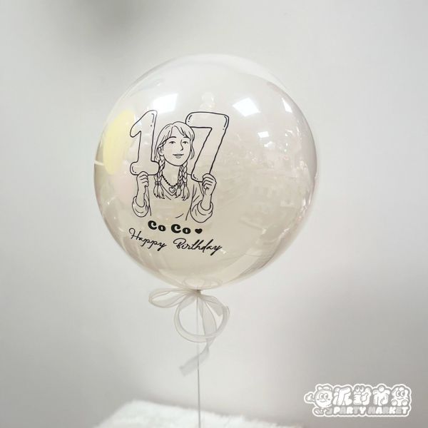 客製化 空飄似顏繪波波球 波波球哪裡買台北,生日波波球,空飄波波球,生日氣球台北,生日氣球哪裡買,生日道具哪裡買,台北波波球,母親節氣球,父親節氣球,客製化波波球