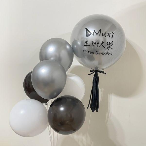 【客製化】豪華同款黑白熊貓生日套組 生日佈置,生日氣球,生日氣球哪裡買,空飄氣球,氣球佈置,生日佈置dcard,KTV生日佈置,生日氣球佈置價格,生日佈置台北,生日佈置懶人包