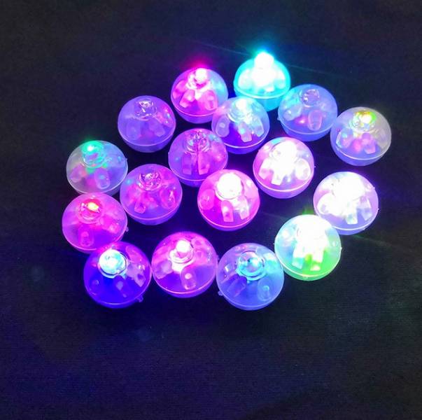 閃亮Led七彩氣球燈1顆(附電池) 氣球燈