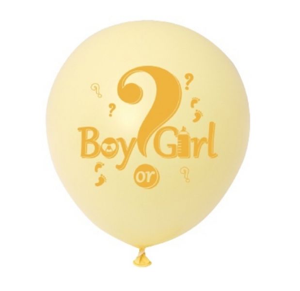 BOY or GIRL 12吋馬卡龍色印花乳膠氣球 性別揭示氣球,氣球,性別派對,性別揭示,性別揭曉,猜性別,性別氣球,派對,性別趴,派對佈置