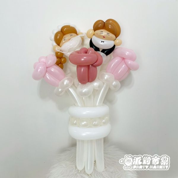 新郎新娘祝福婚戒花束 韓式氣球花束,氣球花束台北,愛心氣球花束,畢業氣球花束,告白花束,生日花束台北,生日花束推薦,生日氣球哪裡買,生日道具哪裡買