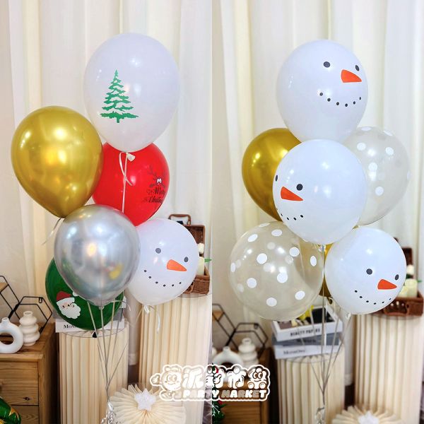 【空飄】聖誕氣球串 空飄氣球,聖誕氣球,聖誕佈置,聖誕派對,聖誕節,耶誕節,氣球佈置,派對佈置,聖誕裝飾