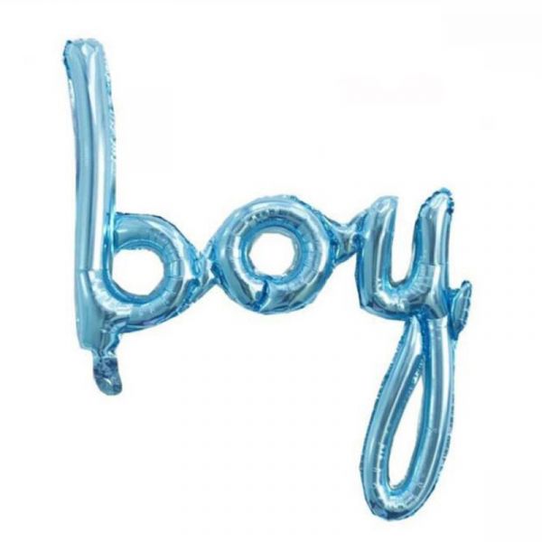 草寫BOY/GIRL鋁模氣球 寶寶週歲