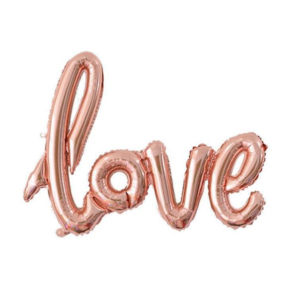 玫瑰金色草寫love氣球 母親節,母親節布置,母親節氣球,媽媽,母親節禮物,氣球布置,母親節慶祝,媽媽我愛你,康乃馨