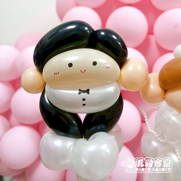 新郎新娘造型氣球公仔 氣球花束,韓式氣球,氣球公仔,造型氣球,婚禮氣球,新娘氣球,新郎氣球,結婚氣球,婚禮佈置