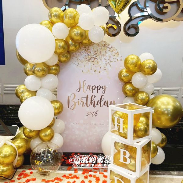 【專人佈置】白金系背板氣球生日佈置組 台北佈置,畢業佈置,畢業氣球,畢業典禮,企業佈置,新北開幕,飯店佈置,招待所佈置,氣球佈置,生日佈置,生日派對
