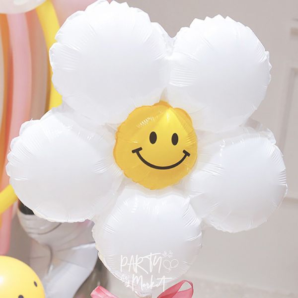 韓系雛菊氣球（小款 / 大款） 鋁膜氣球,雛菊氣球,生日佈置,生日氣球哪裡買,花朵氣球,小花氣球,週歲佈置,生日佈置氣球