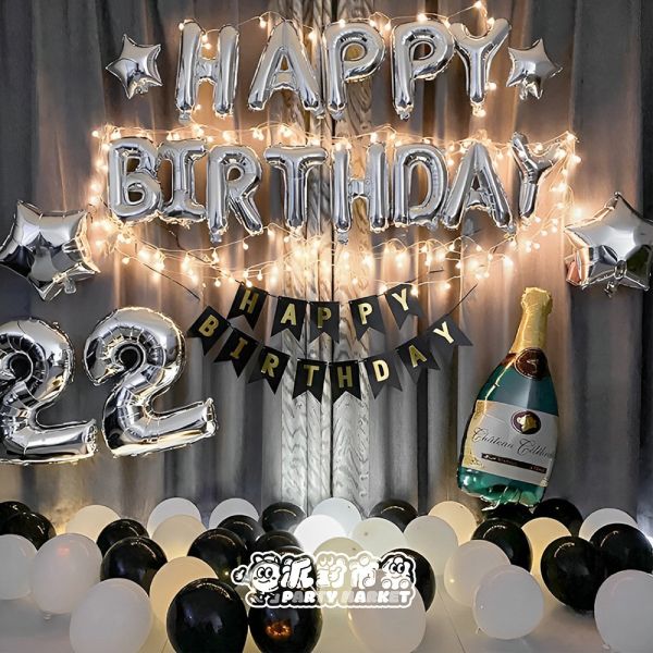 【專人佈置】黑白熊貓氣球生日佈置 台北佈置,飯店佈置,氣球佈置,生日佈置,告白佈置,求婚氣球推薦,求婚佈置氣球,告白派對氣球,台北氣球派對佈置,台北節慶氣球佈置