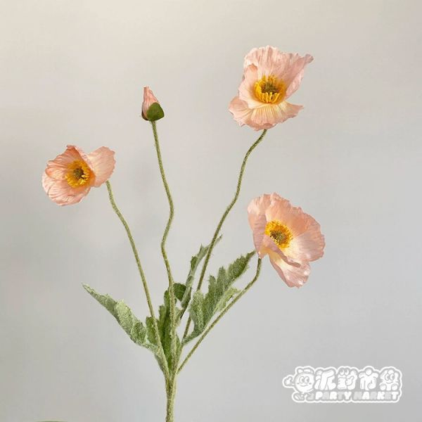 仿真虞美人 仿真花,虞美人,永生花,拍照道具,生日,畢業,母親節,情人節,畢業花束,冰島罌粟花,冰島罌粟花束