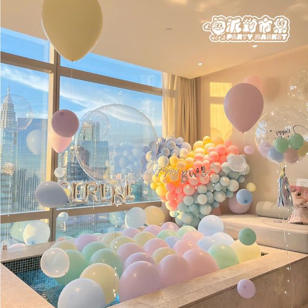 【專人佈置】馬卡龍立體愛心生日氣球佈置 台北佈置,飯店佈置,氣球佈置,生日佈置,告白佈置,求婚氣球推薦,求婚佈置氣球,告白派對氣球,台北氣球派對佈置,台北節慶氣球佈置