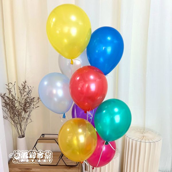 【空飄】繽紛驚喜珠光乳膠氣球串 空飄氣球,生日氣球,生日佈置,氣球佈置,氦氣氣球,求婚佈置,告白氣球,婚禮佈置,週歲佈置,性別派對
