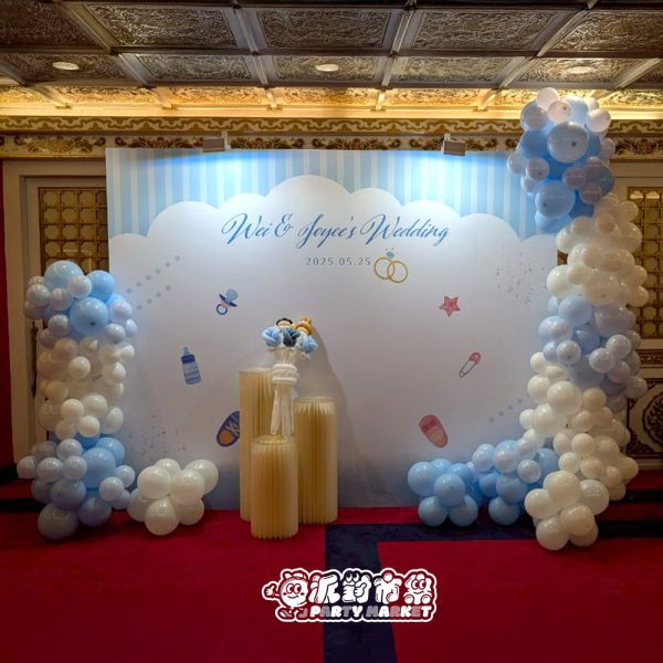 【專人佈置】水藍寶貝婚宴組 婚禮氣球佈置,婚禮佈置推薦,婚禮氣球拱門,婚禮氣球佈置diy,小資婚禮佈置,台北婚禮佈置,婚禮氣球台北,婚宴佈置,婚禮布置價格