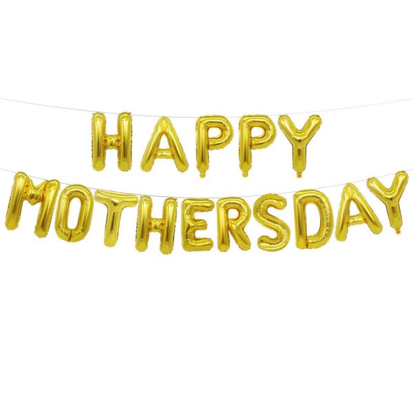 HAPPYMOTHERSDAY金色字母 母親節,母親節布置,母親節氣球,媽媽,母親節禮物,氣球布置,母親節慶祝,媽媽我愛你,康乃馨