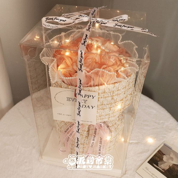 小香風玫瑰香皂花束 仿真花,虞美人,永生花,拍照道具,生日,畢業,母親節,情人節,畢業花束,冰島罌粟花,冰島罌粟花束