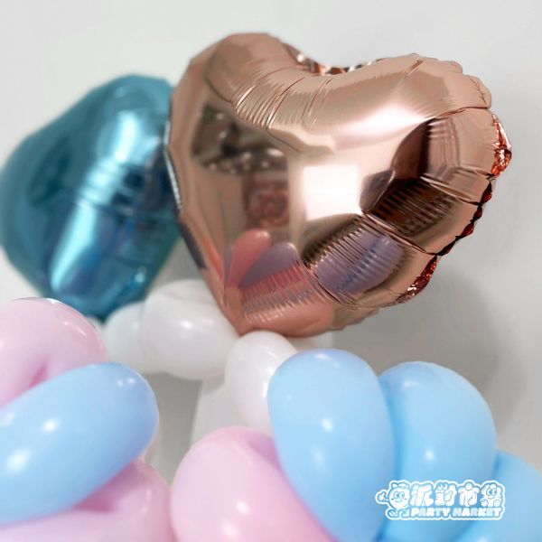 粉藍愛心氣球花束 韓式氣球花束,氣球花束台北,愛心氣球花束,氣球花束,告白花束,生日花束台北,生日花束推薦,生日氣球哪裡買,生日道具哪裡買