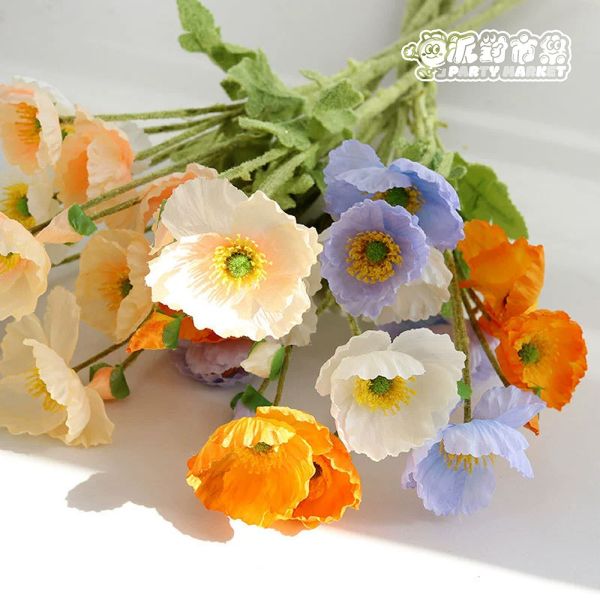 仿真虞美人 仿真花,虞美人,永生花,拍照道具,生日,畢業,母親節,情人節,畢業花束,冰島罌粟花,冰島罌粟花束