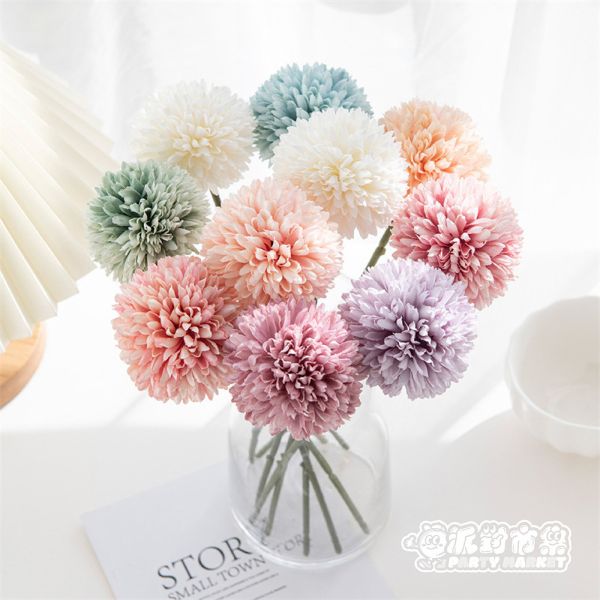 仿真蒲公英 仿真花,蒲公英,永生花,拍照道具,生日,畢業,母親節,情人節,畢業花束,小球菊