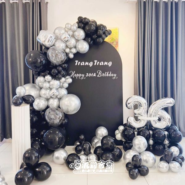 【專人佈置】黑夜銀光生日氣球佈置 台北佈置,飯店佈置,氣球佈置,生日佈置,告白佈置,求婚氣球推薦,求婚佈置氣球,告白派對氣球,台北氣球派對佈置,台北節慶氣球佈置