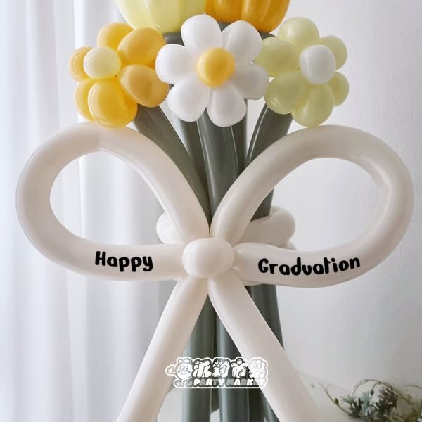 畢業氣球花束貼紙 氣球花束,告白花束,派對,氣球,長條氣球,告白,生日,生日派對