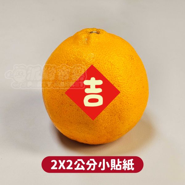 吉-春聯小貼紙(2X2)五入組 蛇年,過年,春節,春聯,對聯,2025,蛇年春聯,新年貼紙,過年佈置,春節佈置