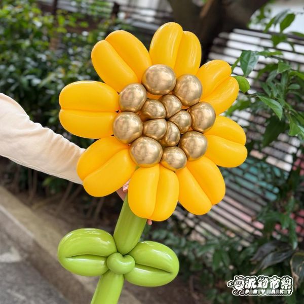 【畢業季】超巨大向日葵 氣球花束,韓式氣球,畢業氣球,畢業花束,氣球蛋糕帽,氣球花束台北,畢業花束台北,畢業氣球台北