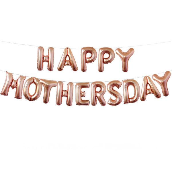 HAPPYMOTHERSDAY玫瑰金色字母 母親節,母親節布置,母親節氣球,媽媽,母親節禮物,氣球布置,母親節慶祝,媽媽我愛你,康乃馨