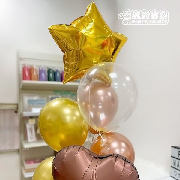 【空飄】星星愛心綜合氣球串 生日佈置,生日氣球,空飄氣球,台北氣球,求婚佈置,畢業氣球,告白氣球,氣球佈置,活動佈置,新北氣球
