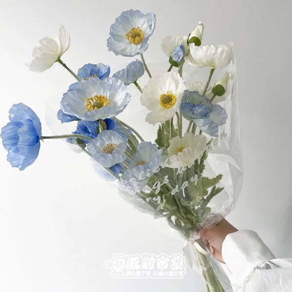 仿真虞美人 仿真花,虞美人,永生花,拍照道具,生日,畢業,母親節,情人節,畢業花束,冰島罌粟花,冰島罌粟花束
