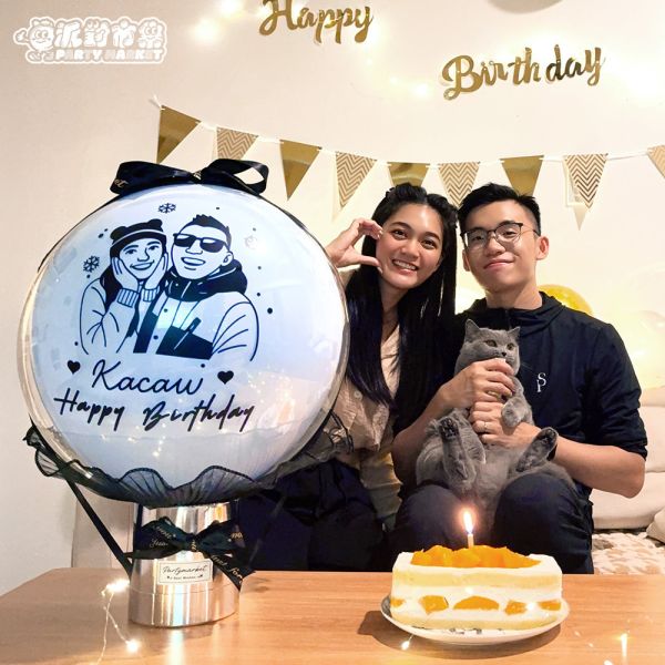 客製化 18吋似顏繪抱抱桶 波波球哪裡買台北,生日波波球,空飄波波球,生日氣球台北,生日氣球哪裡買,生日道具哪裡買,台北波波球,母親節氣球,父親節氣球,客製化波波球
