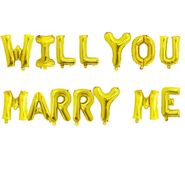 WILL YOU MARRY ME字母1組 