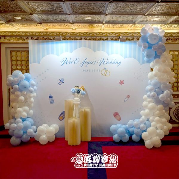 【專人佈置】水藍寶貝婚宴佈置組 婚禮氣球佈置,婚禮佈置推薦,婚禮氣球拱門,婚禮氣球佈置diy,小資婚禮佈置,台北婚禮佈置,婚禮氣球台北,婚宴佈置,婚禮布置價格