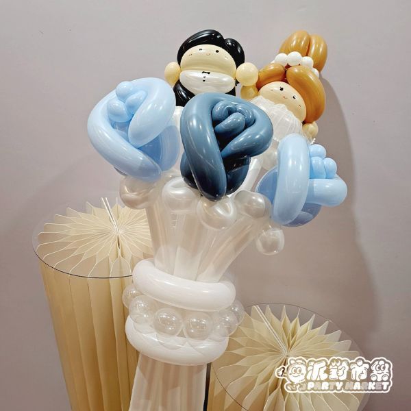 新郎新娘祝福婚戒花束 韓式氣球花束,氣球花束台北,愛心氣球花束,畢業氣球花束,告白花束,生日花束台北,生日花束推薦,生日氣球哪裡買,生日道具哪裡買