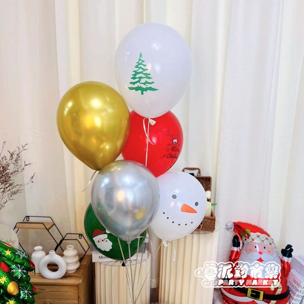 【空飄】聖誕氣球串 空飄氣球,聖誕氣球,聖誕佈置,聖誕派對,聖誕節,耶誕節,氣球佈置,派對佈置,聖誕裝飾