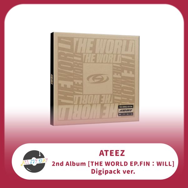 ATEEZ 正規二輯《THE WORLD EP.FIN : WILL》(Digipack ver.) ATEEZ,正規二輯,THE WORLD EP.FIN : WILL,Digipack ver,版本隨機