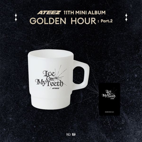 ATEEZ 牛奶杯 贈 隨機小卡1張  [ GOLDEN HOUR PART 2 POP-UP STORE ] 官方週邊 代購 ~ 11/24 ATEEZ,牛奶杯,GOLDEN HOUR PART 2 POP-UP STORE,官方週邊