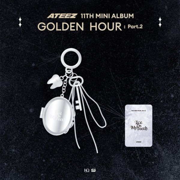 ATEEZ 鏡子鑰匙圈組 贈 隨機小卡1張  [ GOLDEN HOUR PART 2 POP-UP STORE ] 官方週邊 代購 ~ 11/24 ATEEZ,鏡子鑰匙圈組,GOLDEN HOUR PART 2 POP-UP STORE,官方週邊