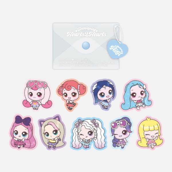Hearts2Hearts 貼紙收納包組 ₩8000 [ Hearts2Hearts X Teenieping OFFICIAL MD ] 官方週邊 代購 Hearts2Hearts,貼紙收納包組,Hearts2Hearts X Teenieping OFFICIAL MD,官方週邊