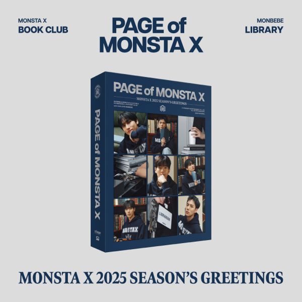 MONSTA X [PAGE of MONSTA X] 2025官方年曆 代購 ~12/23 MONSTA X,PAGE of MONSTA X,2025官方年曆