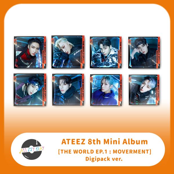 ATEEZ 迷你八輯《THE WORLD EP.1 : MOVEMENT》(Digipak ver.) (版本隨機) ATEEZ,迷你八輯,THE WORLD EP.1 : MOVEMENT,Digipak ver,版本隨機