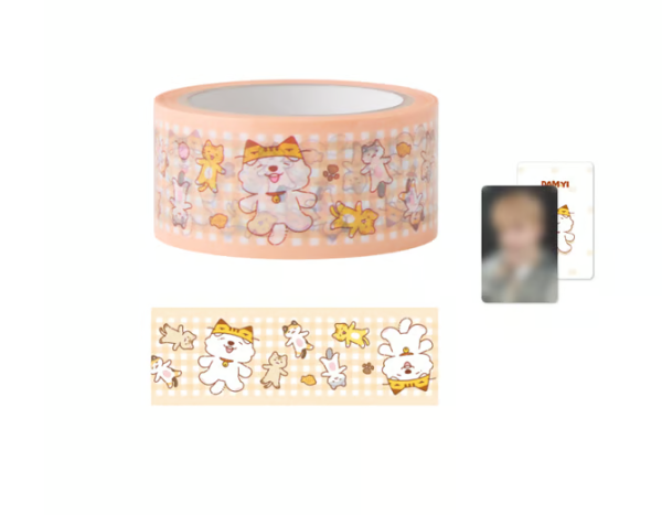 姜丹尼爾 封箱膠帶 贈1張小卡 [DAM-YI NYANG JELLY SHOP] 官方週邊 代購 ～8/10 姜丹尼爾,封箱膠帶 贈1張小卡,DAM-YI NYANG JELLY SHOP,官方週邊,代購