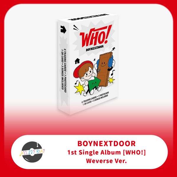 BOYNEXTDOOR 單曲一輯《WHO!》(Weverse Albums ver.) BOYNEXTDOOR,單曲一輯,WHO!,Weverse Albums ver.