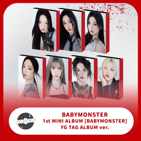 BABYMONSTER 迷你一輯《BABYMONS7ER》 (YG TAG ALBUM Ver.) (版本隨機) BABYMONSTER,迷你一輯,BABYMONS7ER,YG TAG ALBUM ver,版本隨機